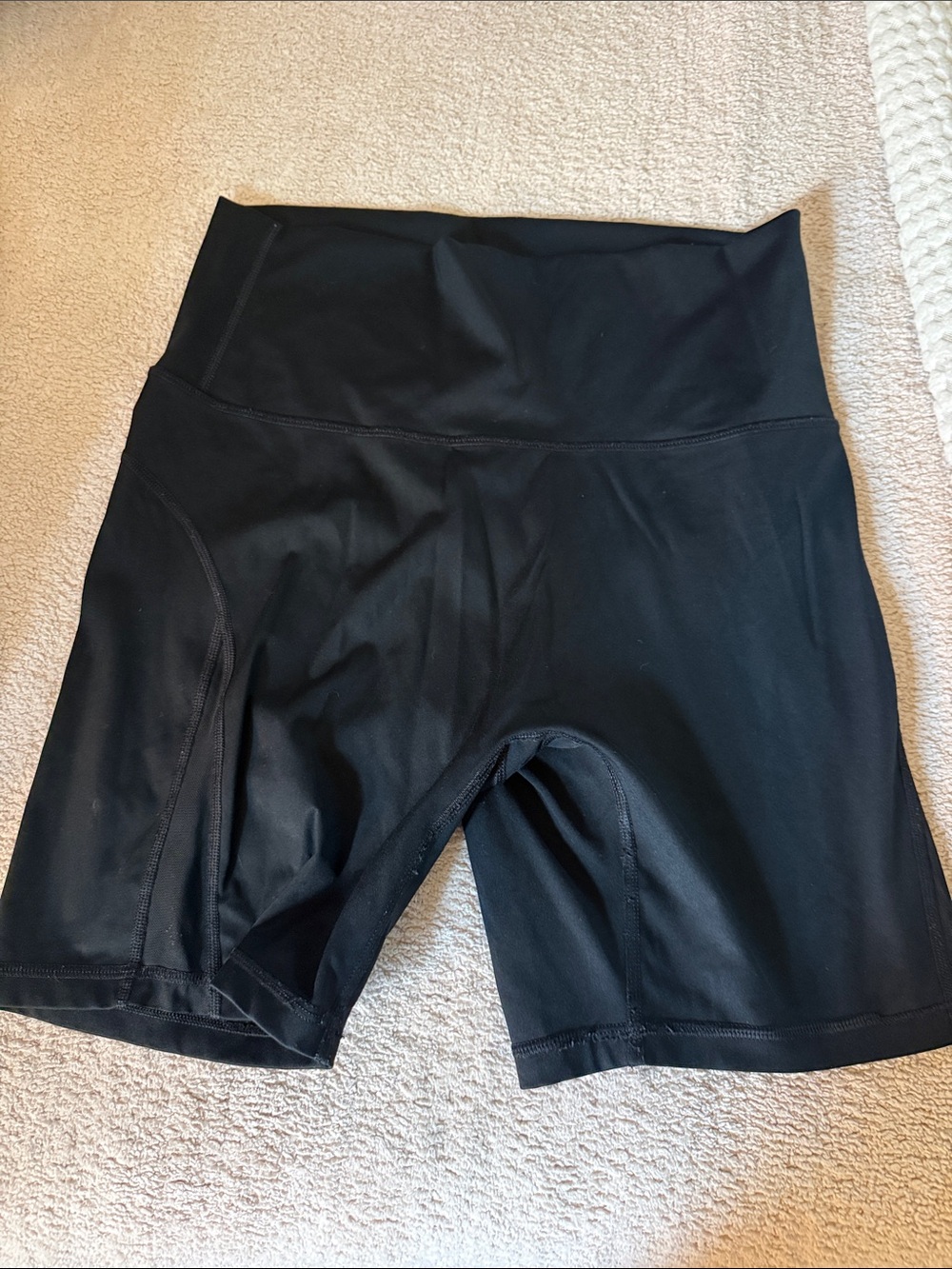 aerie Black High-Rise Bike Shorts